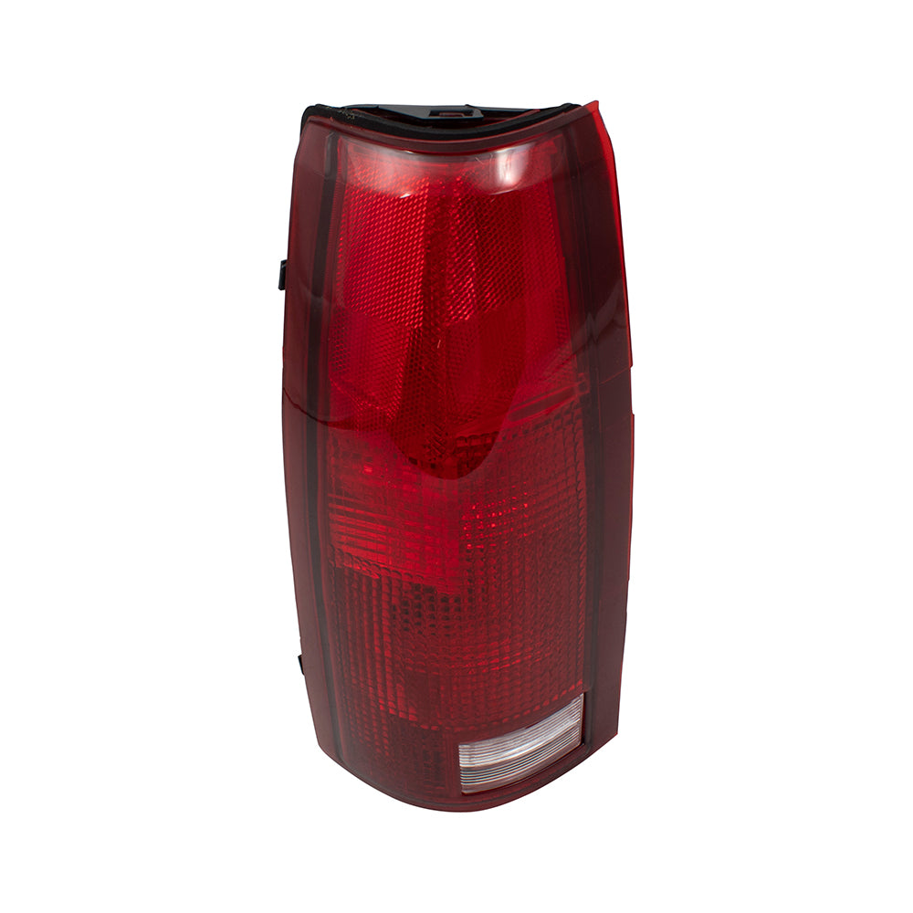 Brock Replacement Driver Tail Light with Bulb Sockets & Connector Plate Compatible with 5977867