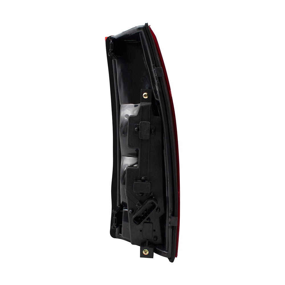 Brock Replacement Driver Tail Light with Bulb Sockets & Connector Plate Compatible with 5977867