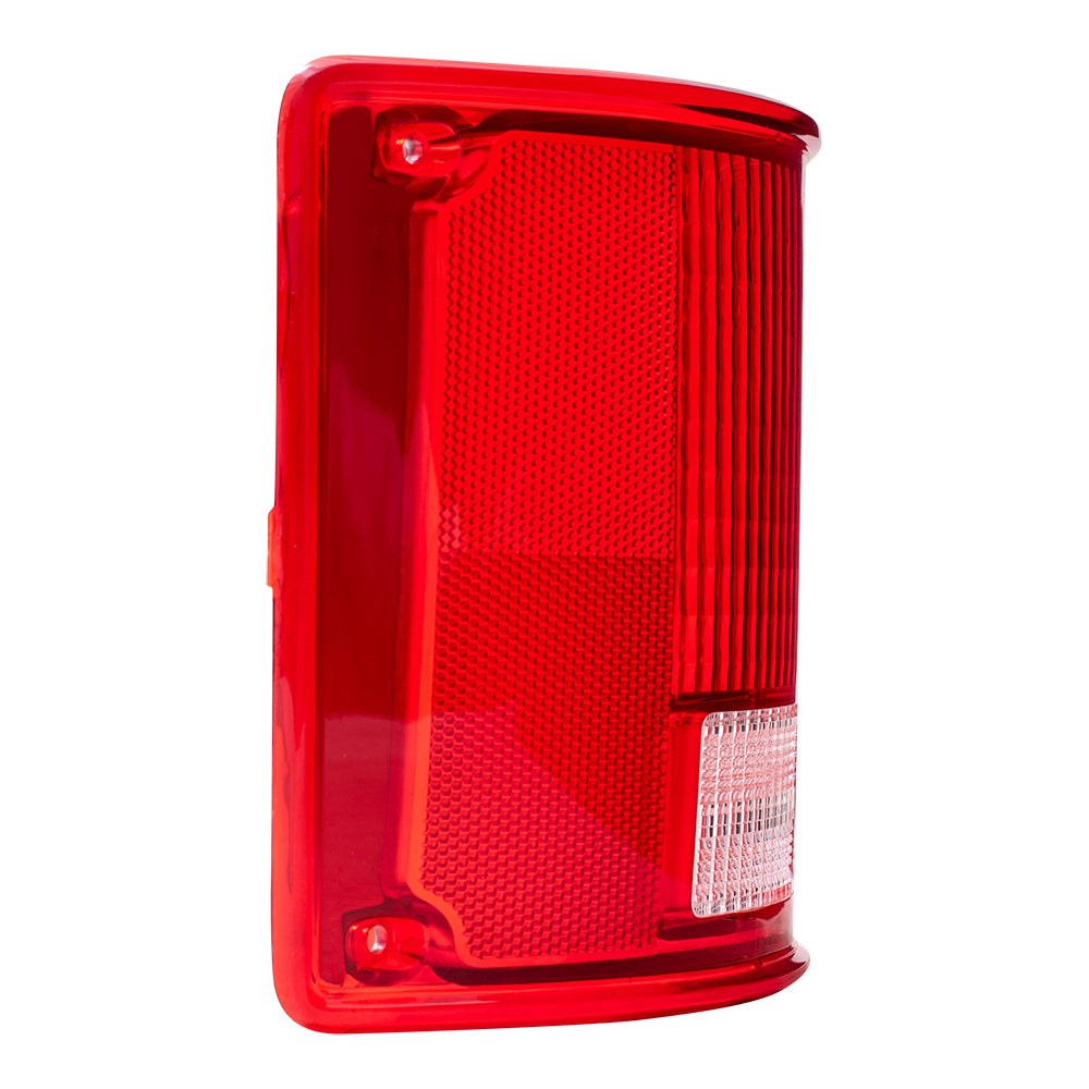 Brock Replacement Driver Tail Light Lens Compatible with 1973-1991 Blazer Suburban Jimmy Pickup Truck 5965775