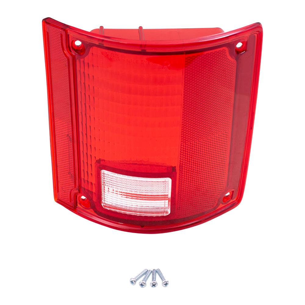 Brock Replacement Passenger Tail Light Lens Compatible with 1973-1991 Blazer Suburban Jimmy Pickup Truck 5965776