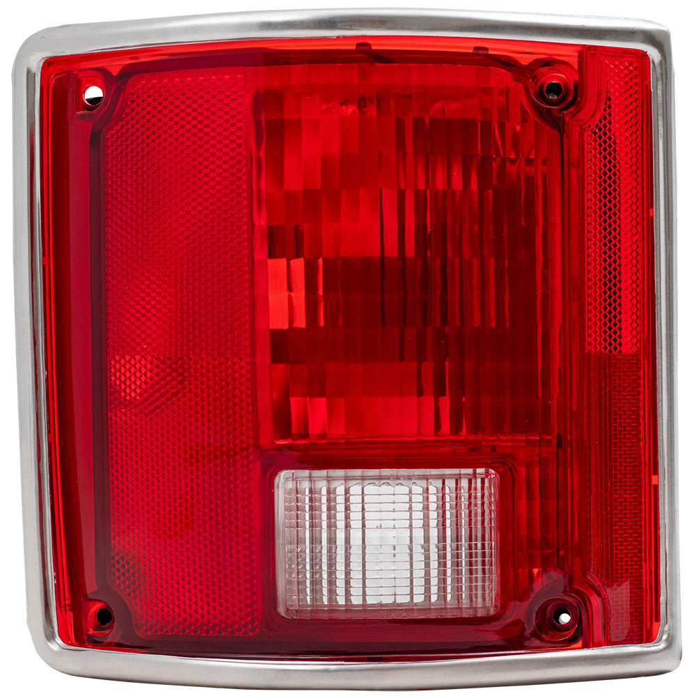 Tail Light for 1975-1986 C10 Chrome Trim for 1973-1986 C10 Suburban for 1979-1991 C1500 for 1979-1986 C1500 Suburban for 1975-1986 C20 for 1979-1991 C2500 for 1973-1991 Blazer for 1987 R10 5965771
