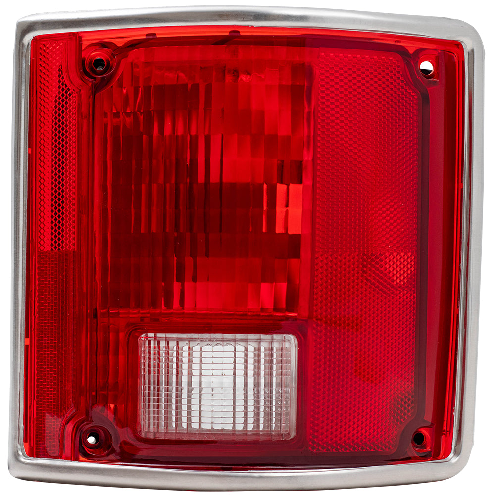 Tail Light for 1975-1986 C10 Chrome Trim for 1973-1986 C10 Suburban for 1979-1991 C1500 for 1979-1986 C1500 Suburban for 1975-1986 C20 for 1979-1991 C2500 for 1973-1991 Blazer for 1987 R10 5965772