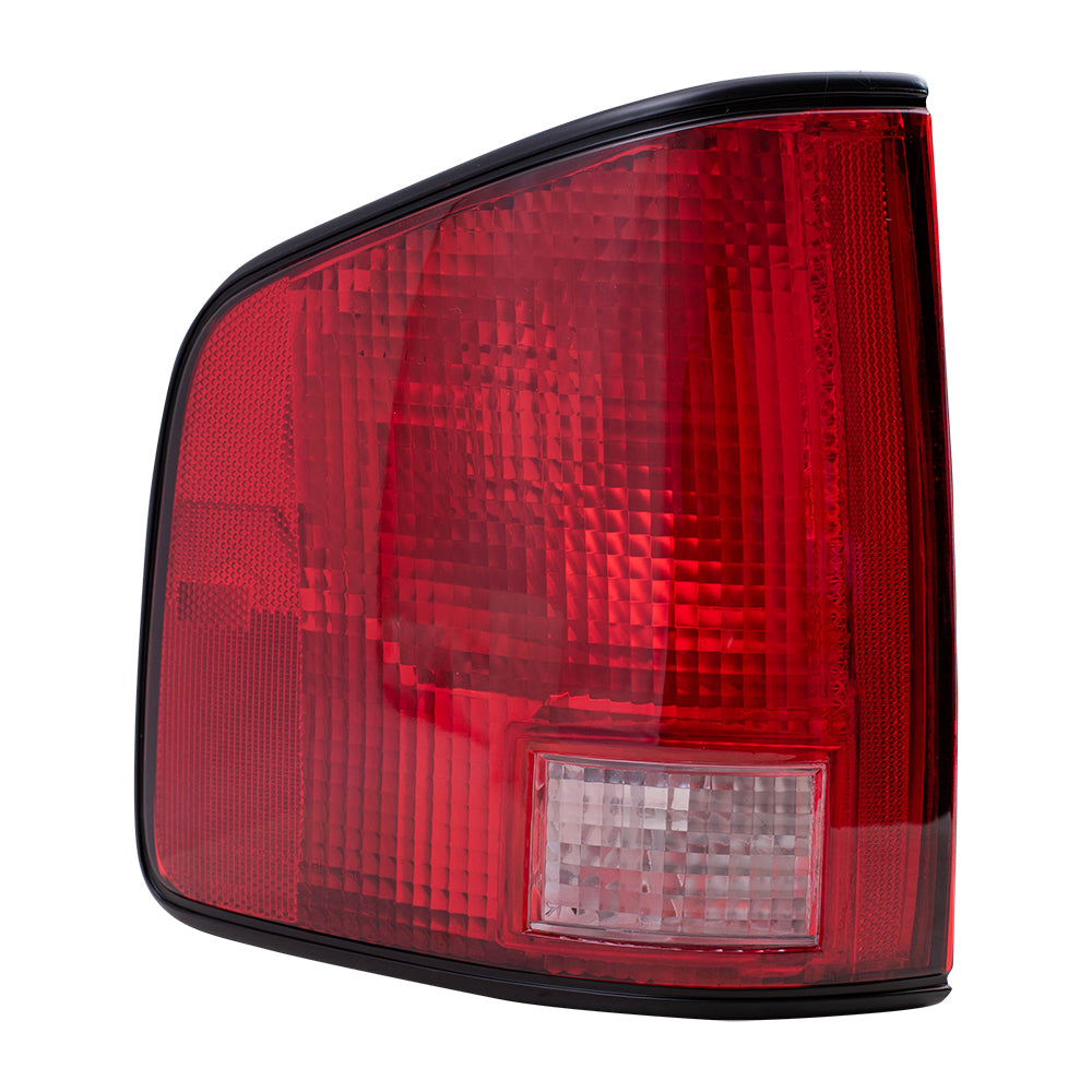Brock Replacement Driver Side Tail Light Unit with Black Edge Compatible with 1994-2004 S10, 94-04 Sonoma and 96-00 Hombre 5978195