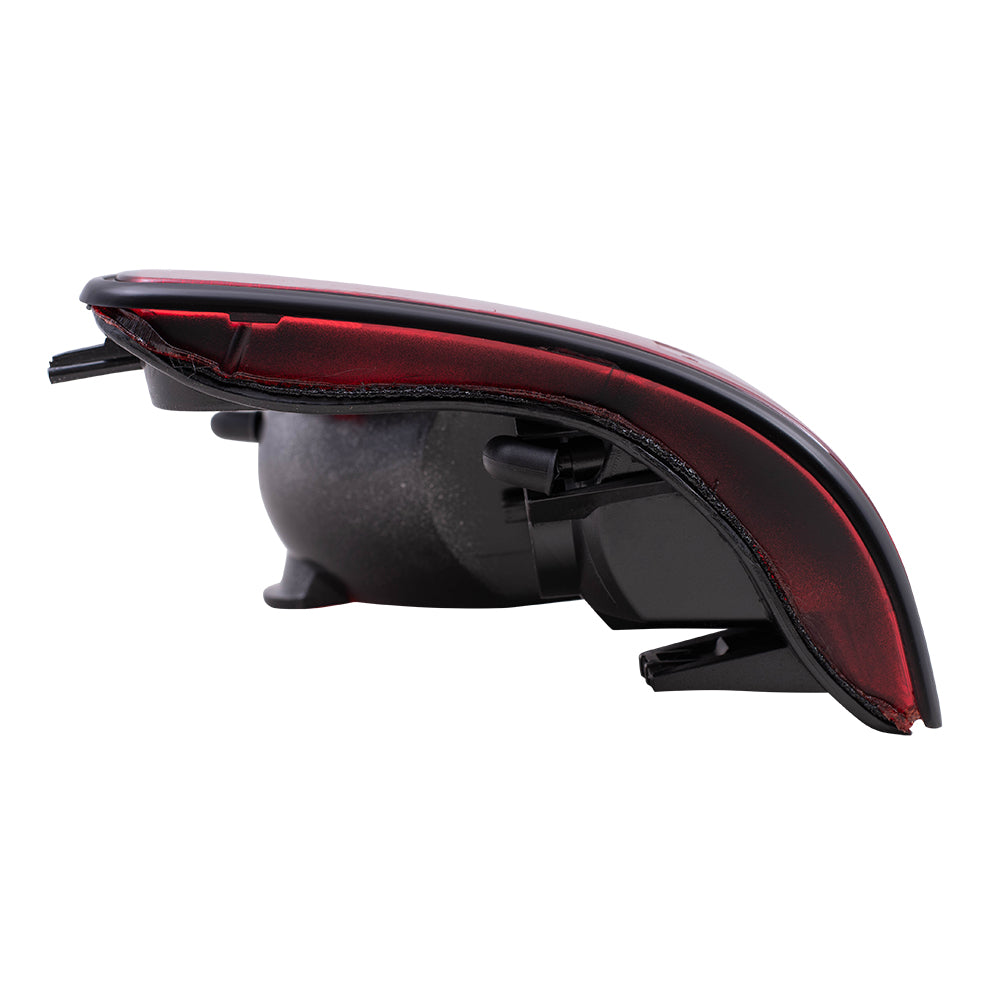 Brock Replacement Driver Side Tail Light Unit with Black Edge Compatible with 1994-2004 S10, 94-04 Sonoma and 96-00 Hombre 5978195