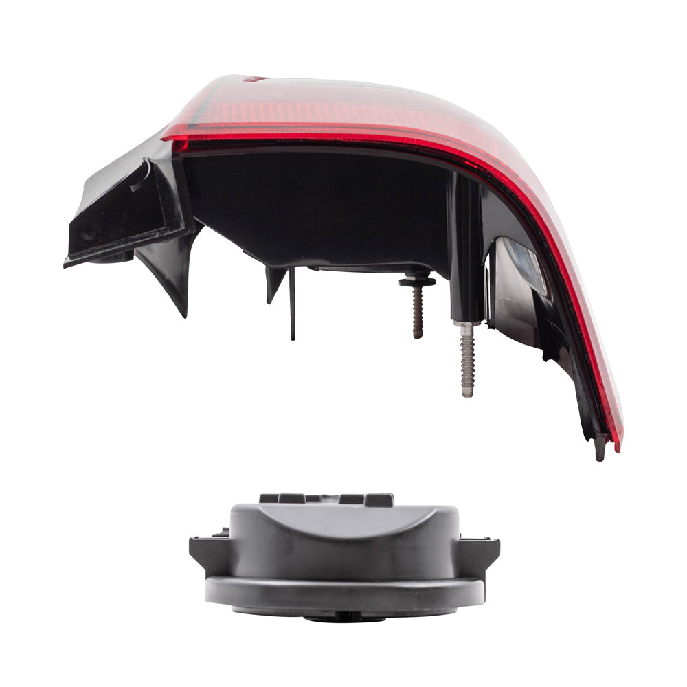 Brock Replacement Passenger Tail Light Lens with Circuit Board Compatible with 1997-2005 Venture 12335927 19206746