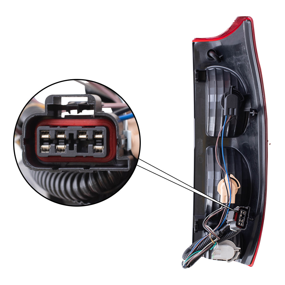 Brock Replacement Driver Tail Light Compatible with 2002-2006 Avalanche Pickup Truck 15771437