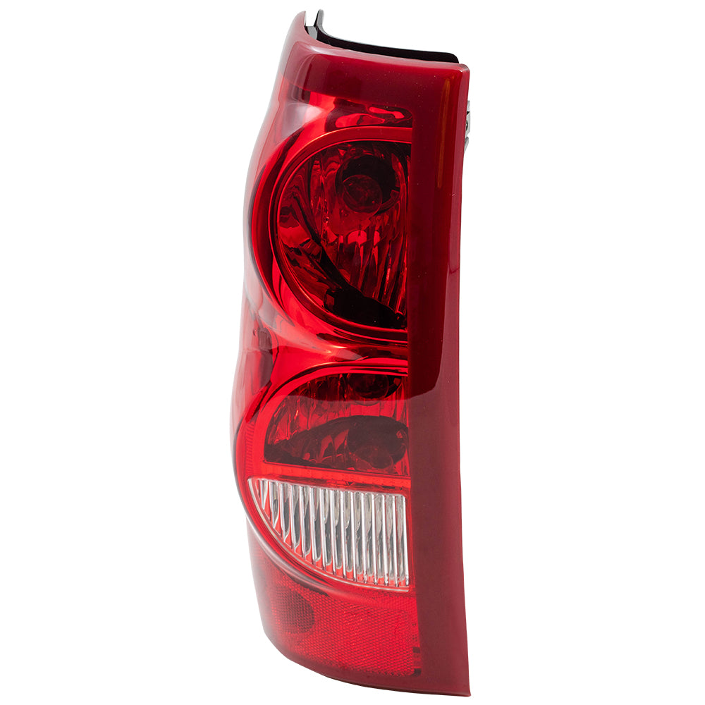 Brock Replacement Driver Tail Light Compatible with 2003 Silverado 1500 2500 Fleetside Pickup Truck 19169002