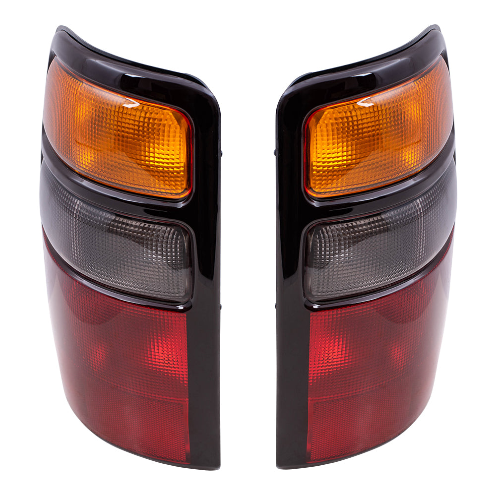 Brock Replacement Driver and Passenger Set Tail Lights Compatible with 2004-2006 Tahoe Yukon & Yukon XL/Denali Suburban