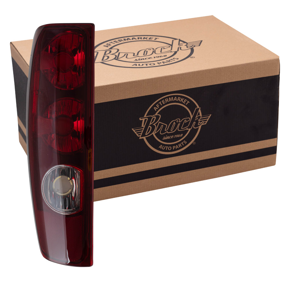Brock Aftermarket Replacement Driver Left Tail Light Unit Compatible With 2004-2012 Chevy Colorado