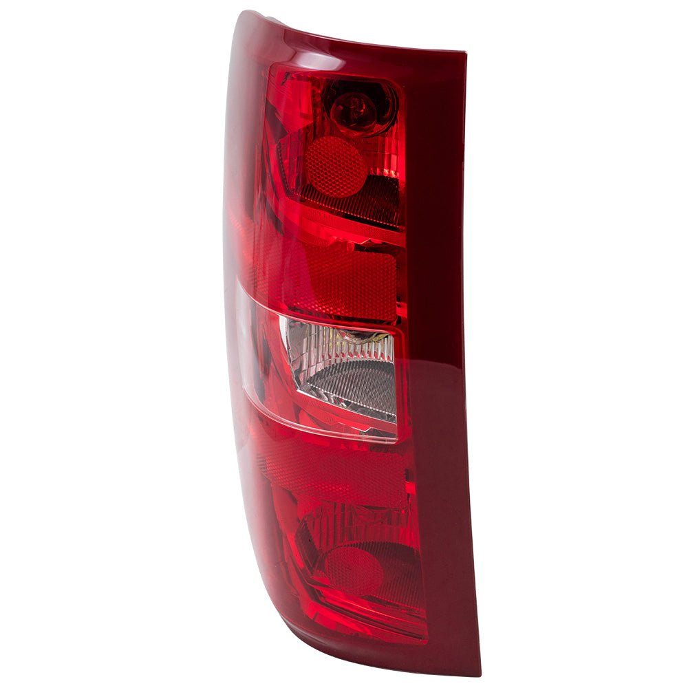 Brock Replacement Driver Side Tail Light Assembly Compatible with 2007-2014 Silverado With Bulbs-Harness 25958482
