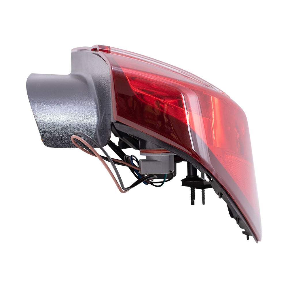 Brock Replacement Driver Tail Light Compatible with 2004-2007 Malibu 2008 Malibu Classic 15868494