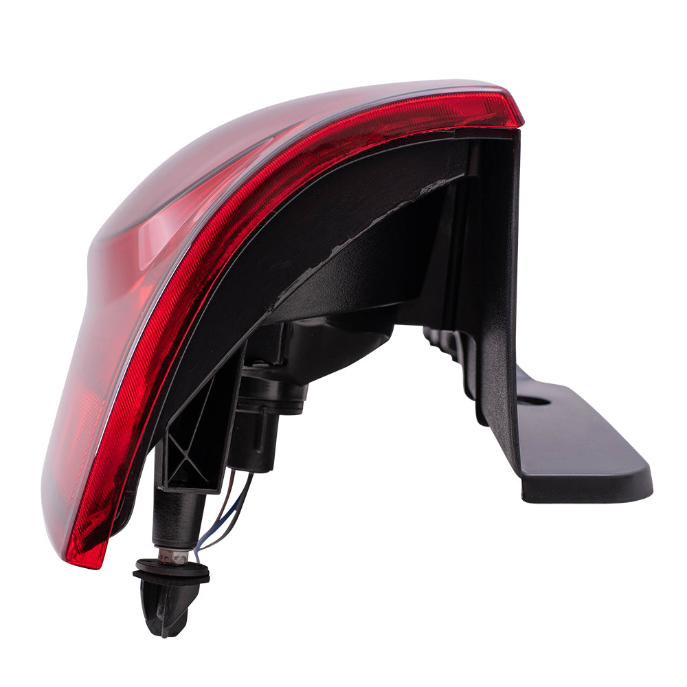 Brock Replacement Passenger Tail Light Lens Compatible with 2007-2014 Yukon 25975976