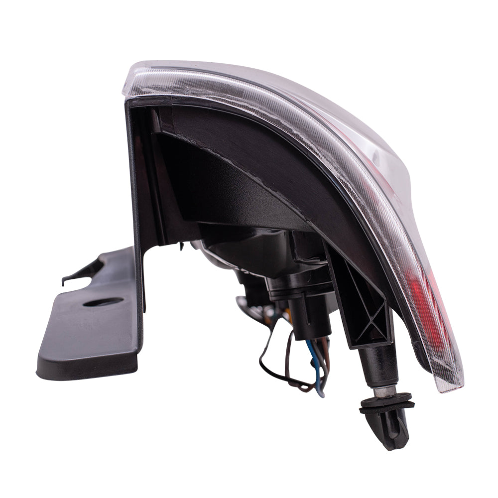 Brock Replacement Driver Tail Light Lens with Black Bezel Compatible with 2007-2014 Yukon Denali 25975977