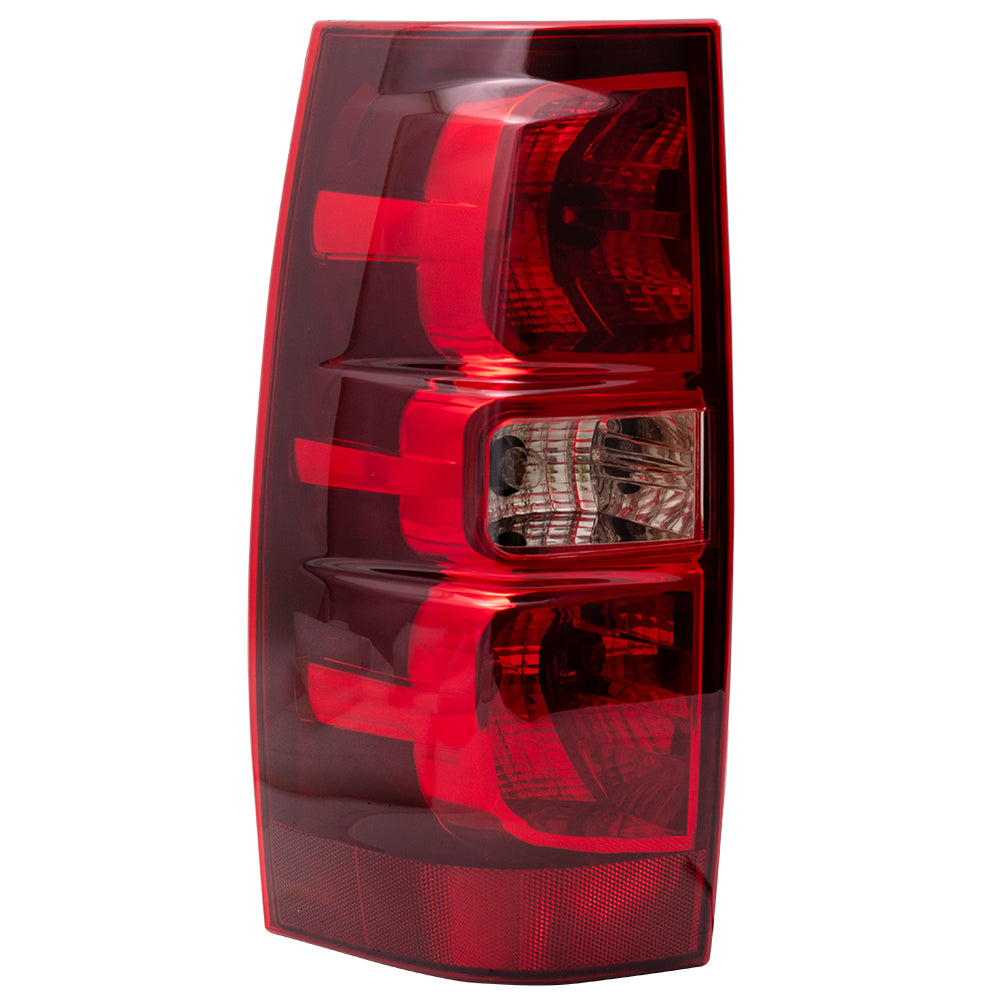 Brock Replacement Driver Side Tail Light Assembly without Hybrid Transmission Compatible with 2007-2014 Chevy Tahoe