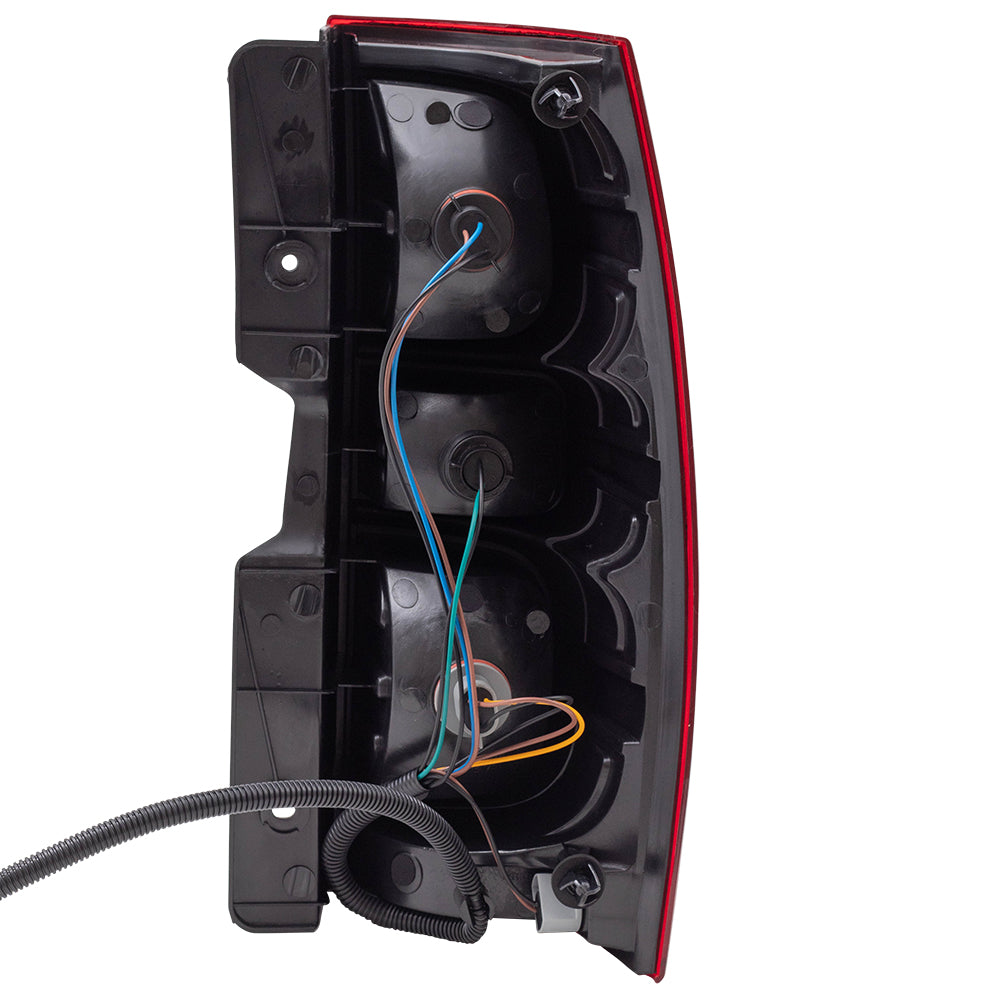 Brock Replacement Driver Side Tail Light Assembly without Hybrid Transmission Compatible with 2007-2014 Chevy Tahoe