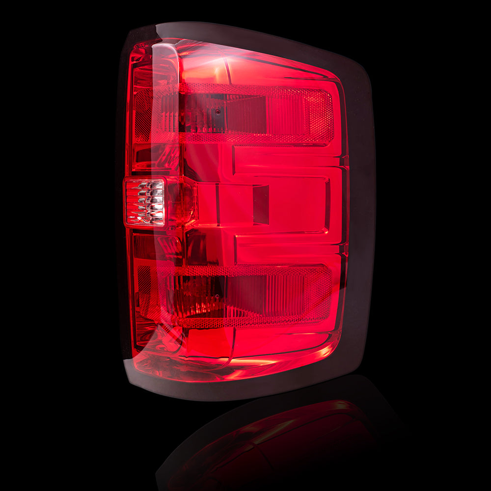 Tail Light for 2014-2015 Silverado 1500 Simple Design 2015 w/ Dual Rear Wheels for 2015 Silverado 2500 for 2014-2015 Sierra 2500 HD 23431875 Set GM2800261