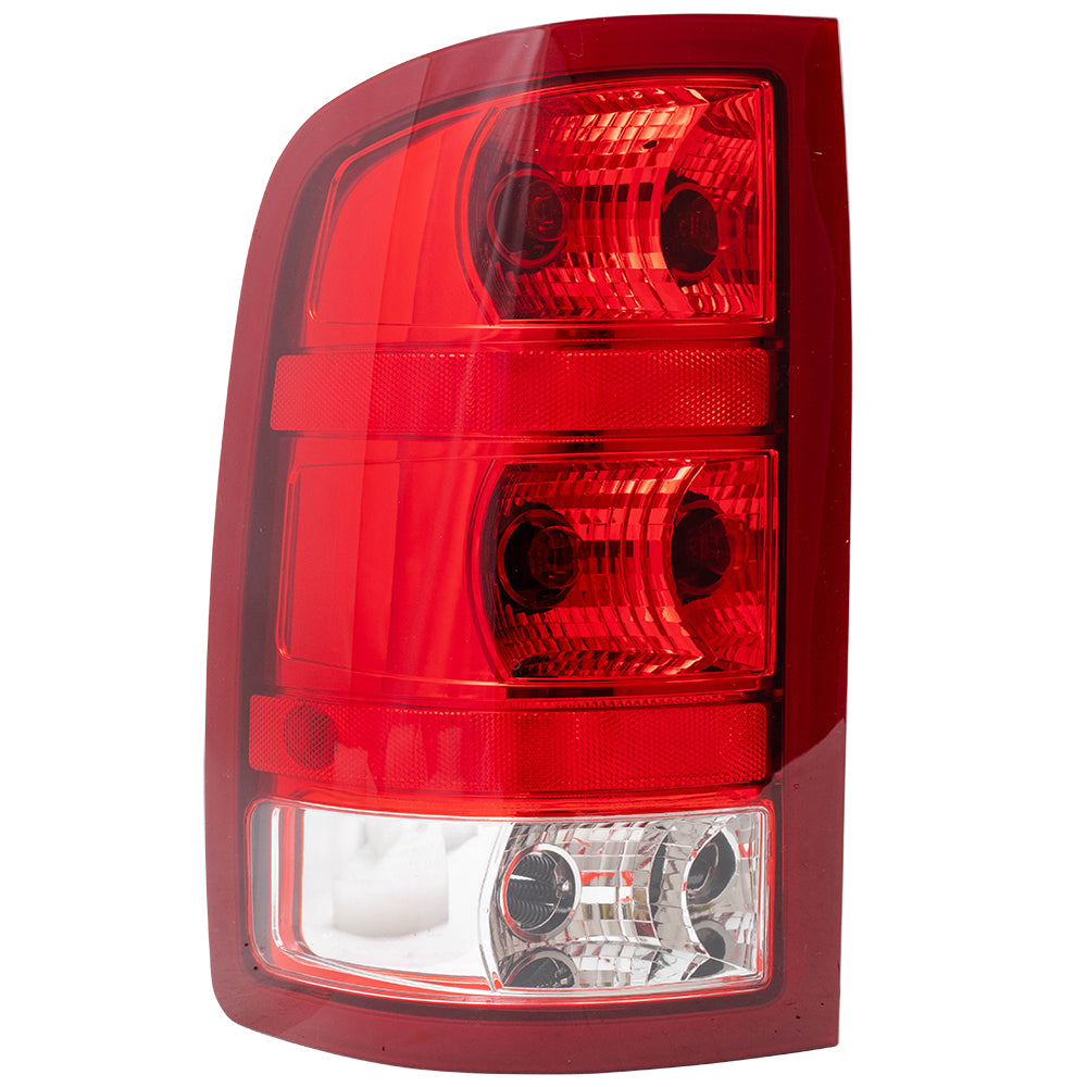 Brock Replacement Driver Tail Light Lens Compatible with 2007-2013 Sierra Pickup Truck 25958484