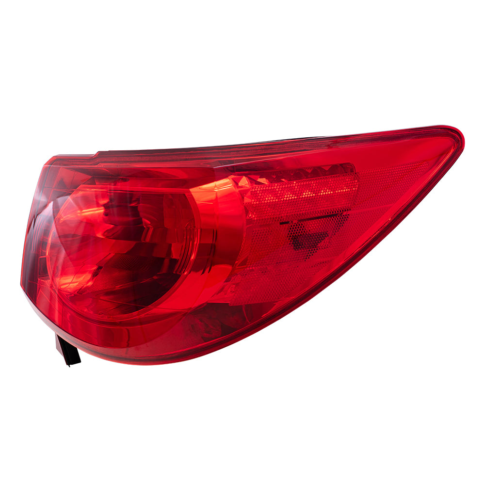 Brock Replacement Driver and Passenger Set Tail Lights Quarter Panel Mounted Taillamps Compatible with 09-12 Traverse 15912687 15912686