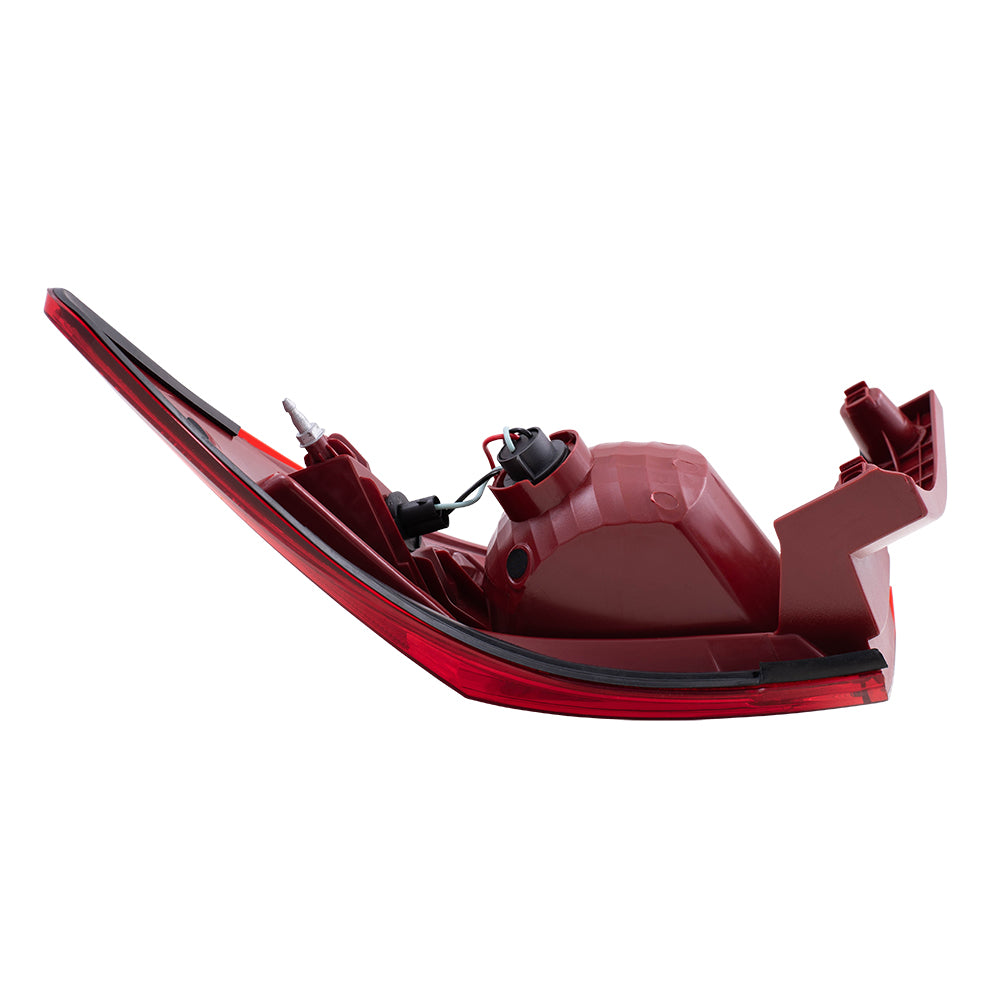 Brock Replacement Driver Tail Light Quarter Panel Mounted Taillamp Compatible with 09-12 Traverse 15912687