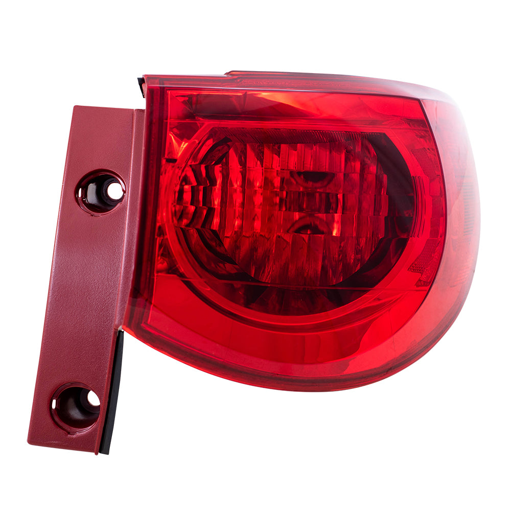 Brock Replacement Driver and Passenger Set Tail Lights Quarter Panel Mounted Taillamps Compatible with 09-12 Traverse 15912687 15912686