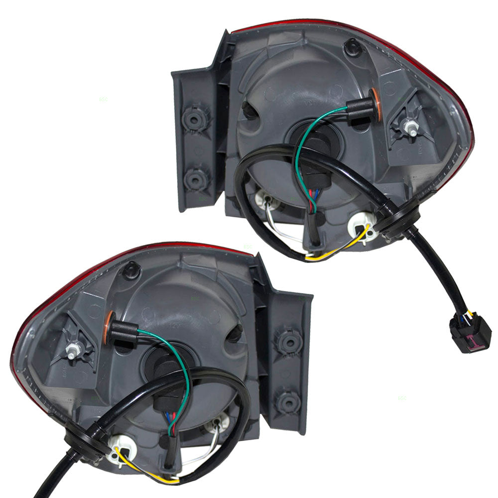 Brock Replacement Driver and Passenger Set Tail Lights Quarter Panel Mounted Taillamps Compatible with 11-15 Cruse & 16 Cruze Limited 96828250 96828251