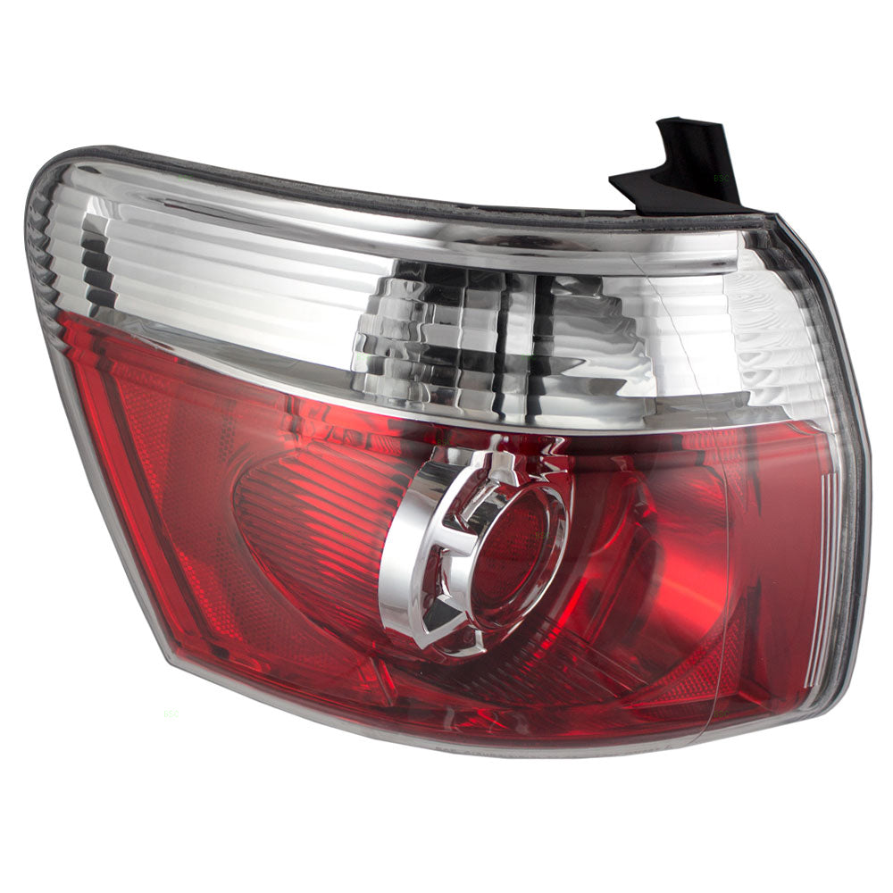 Brock Replacement Driver Tail Light Rear Quarter Panel Mounted Lamp Assembly Compatible with 07-12 Acadia 20912757 2800216