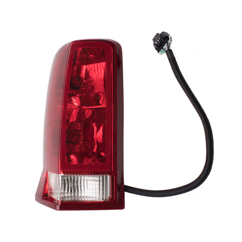 Brock Replacement Driver and Passenger Set Tail Lights w/ Red Signal Lens Compatible with 02-06 Escalade & 2003-2006 ESV 15044523 15079079