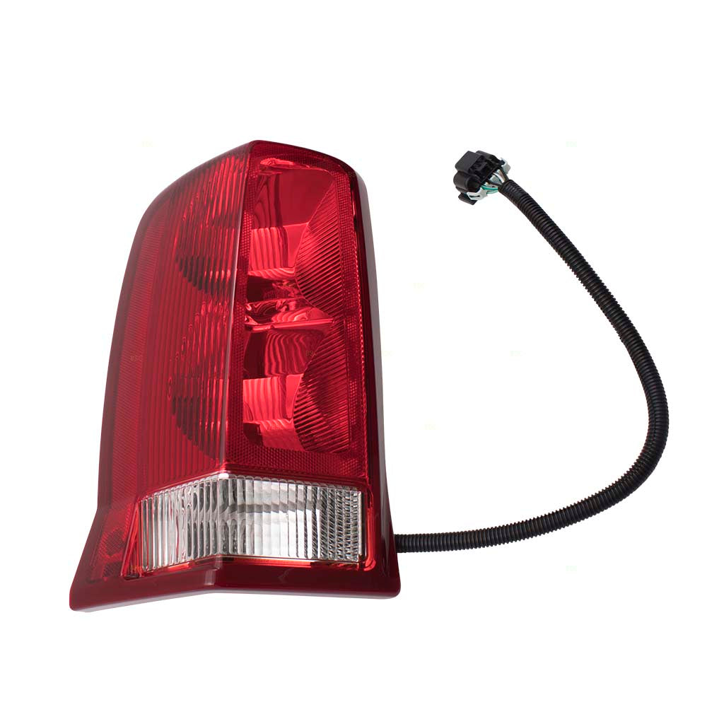 Brock Replacement Driver Tail Light w/ Red Signal Lens Compatible with 02-06 Escalade & 2003-2006 ESV 15044523