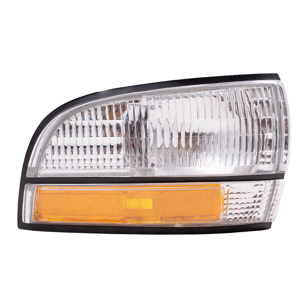 Brock Replacement Driver and Passenger Set Park Signal Front Marker Lights Compatible with 92-96 LeSabre 91-96 Park Avenue 16512683 16512684