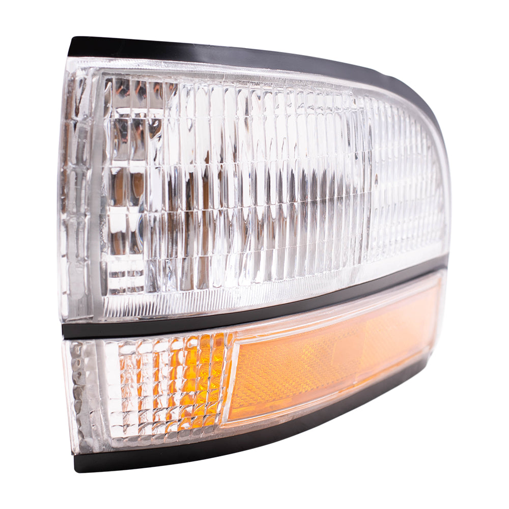 Brock Replacement Driver Park Signal Front Marker Light Compatible with 92-96 LeSabre 91-96 Park Avenue 16512683
