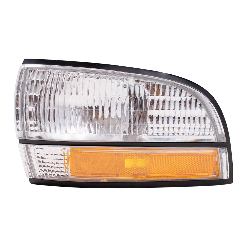 Brock Replacement Driver Park Signal Front Marker Light Compatible with 92-96 LeSabre 91-96 Park Avenue 16512683