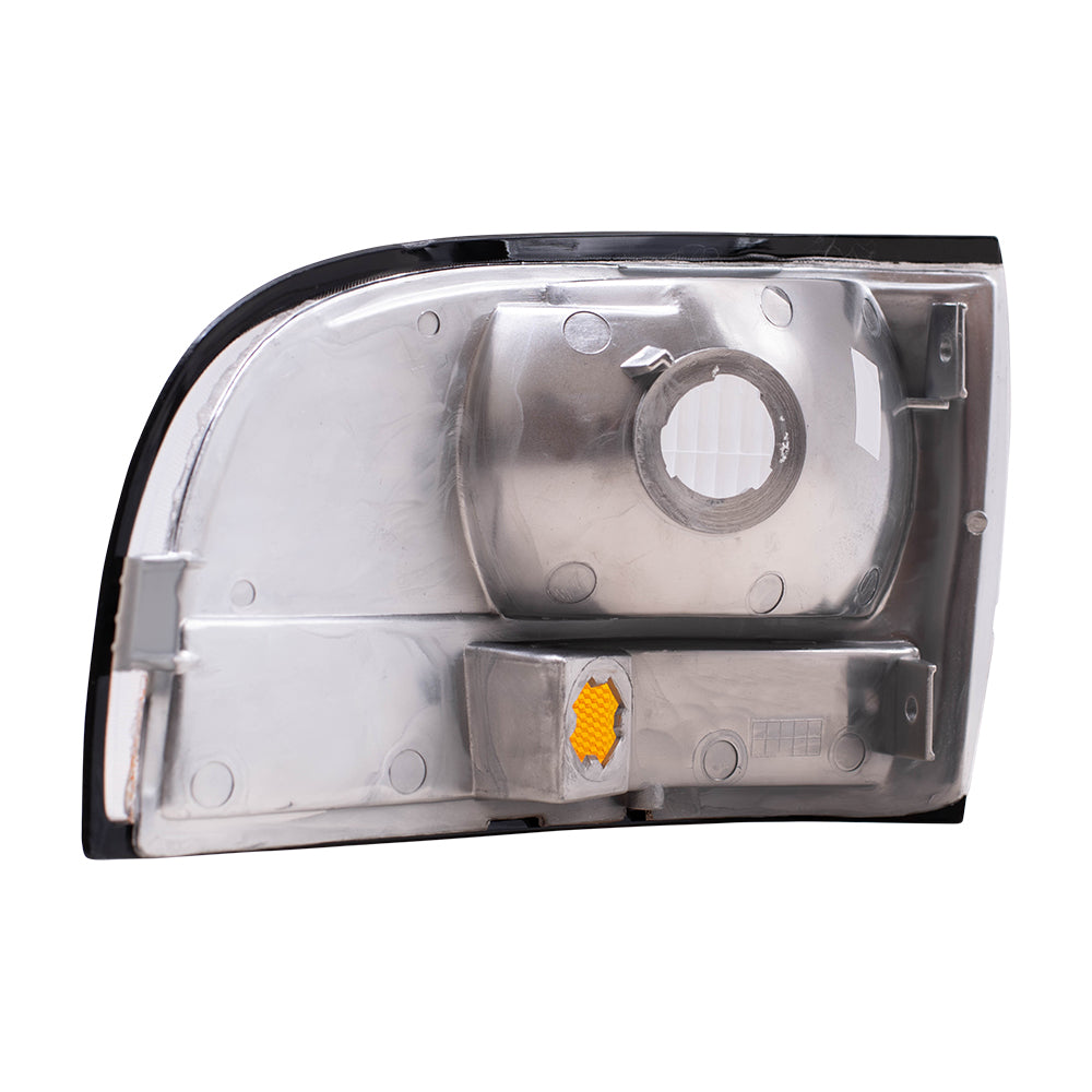 Brock Replacement Driver Park Signal Front Marker Light Compatible with 92-96 LeSabre 91-96 Park Avenue 16512683