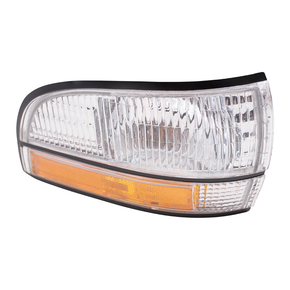 Brock Replacement Passenger Park Signal Front Marker Light Compatible with 92-96 LeSabre 91-96 Park Avenue 16512684