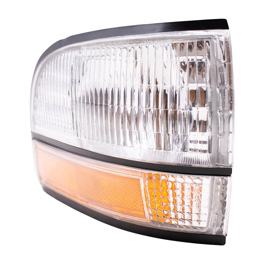 Brock Replacement Driver and Passenger Set Park Signal Front Marker Lights Compatible with 92-96 LeSabre 91-96 Park Avenue 16512683 16512684