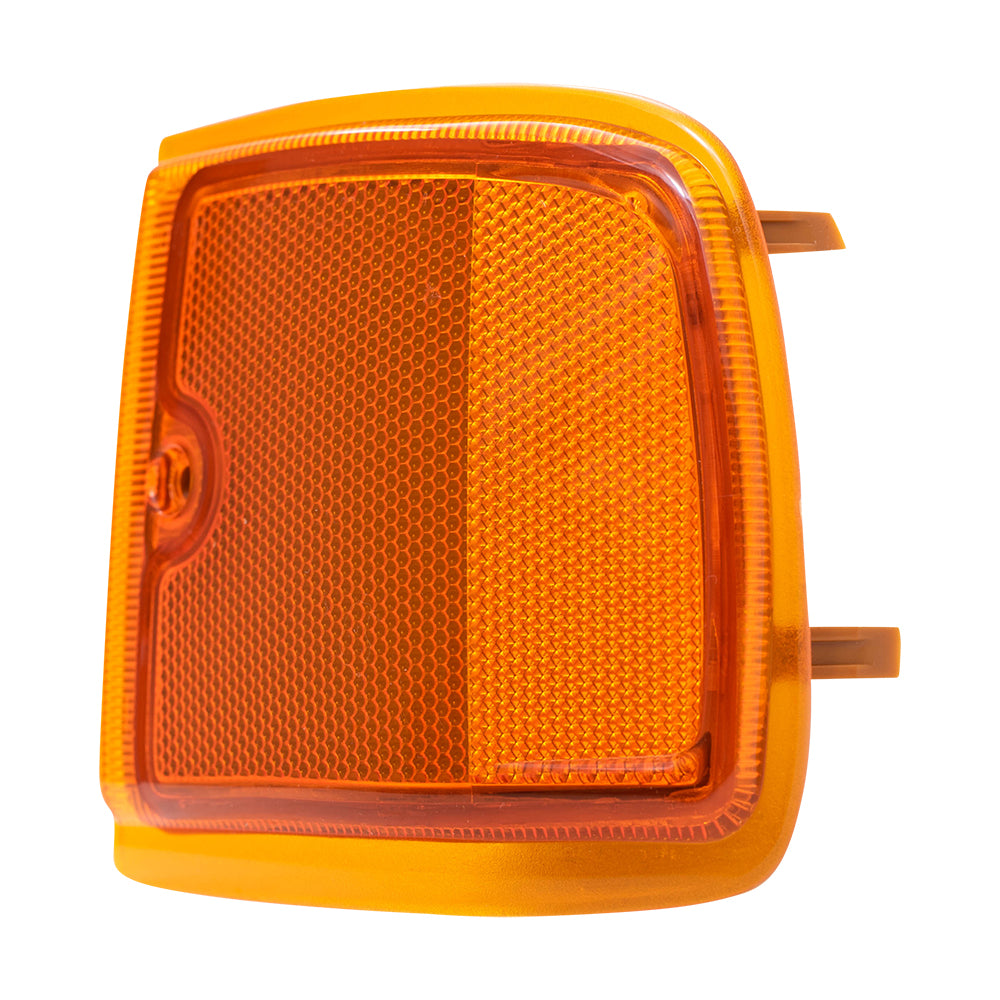 Brock Replacement Driver and Passenger Set Upper Signal Side Marker Light Compatible with 1996-2002 Express Van 5977399 5977400