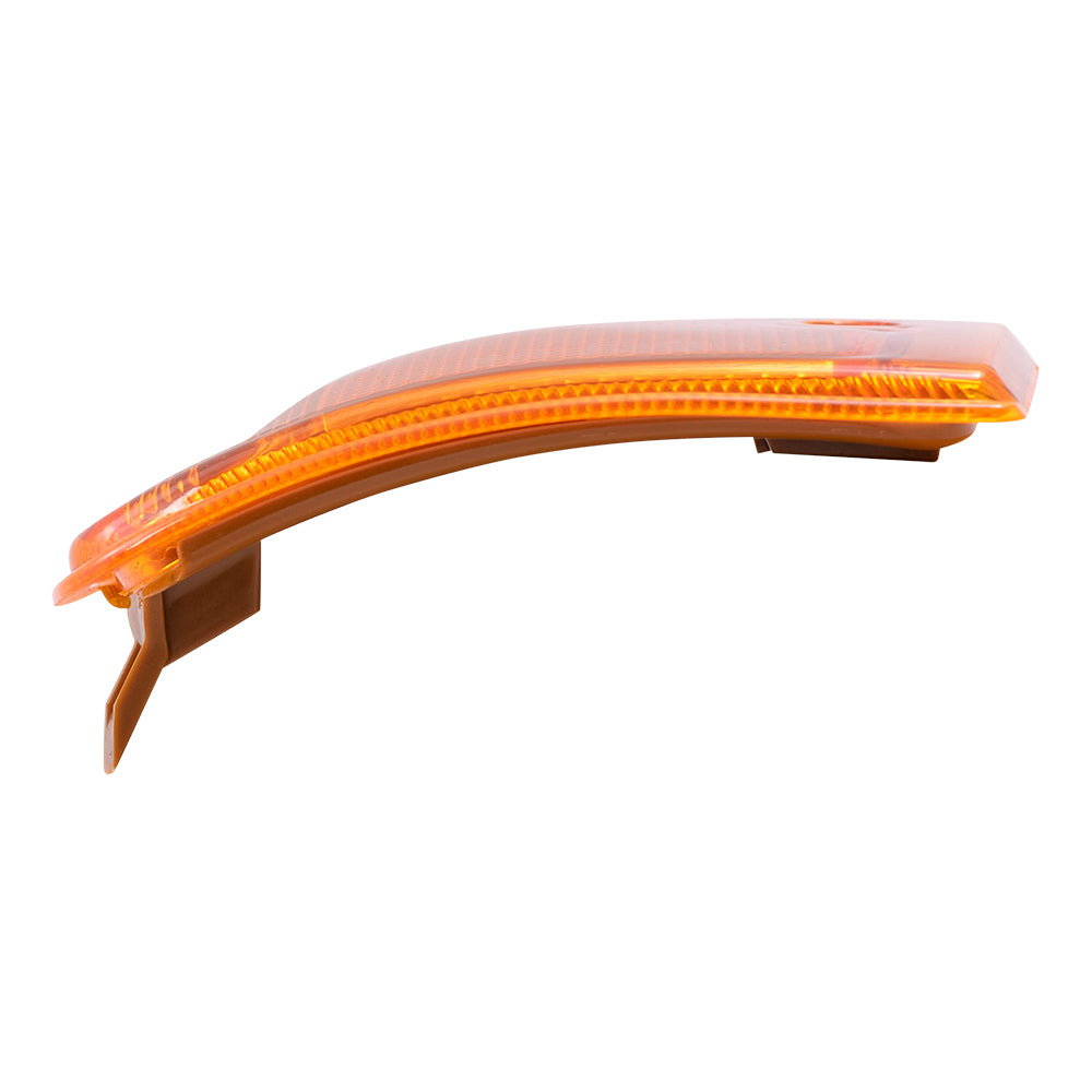 Brock Replacement Driver and Passenger Set Upper Signal Side Marker Light Compatible with 1996-2002 Express Van 5977399 5977400