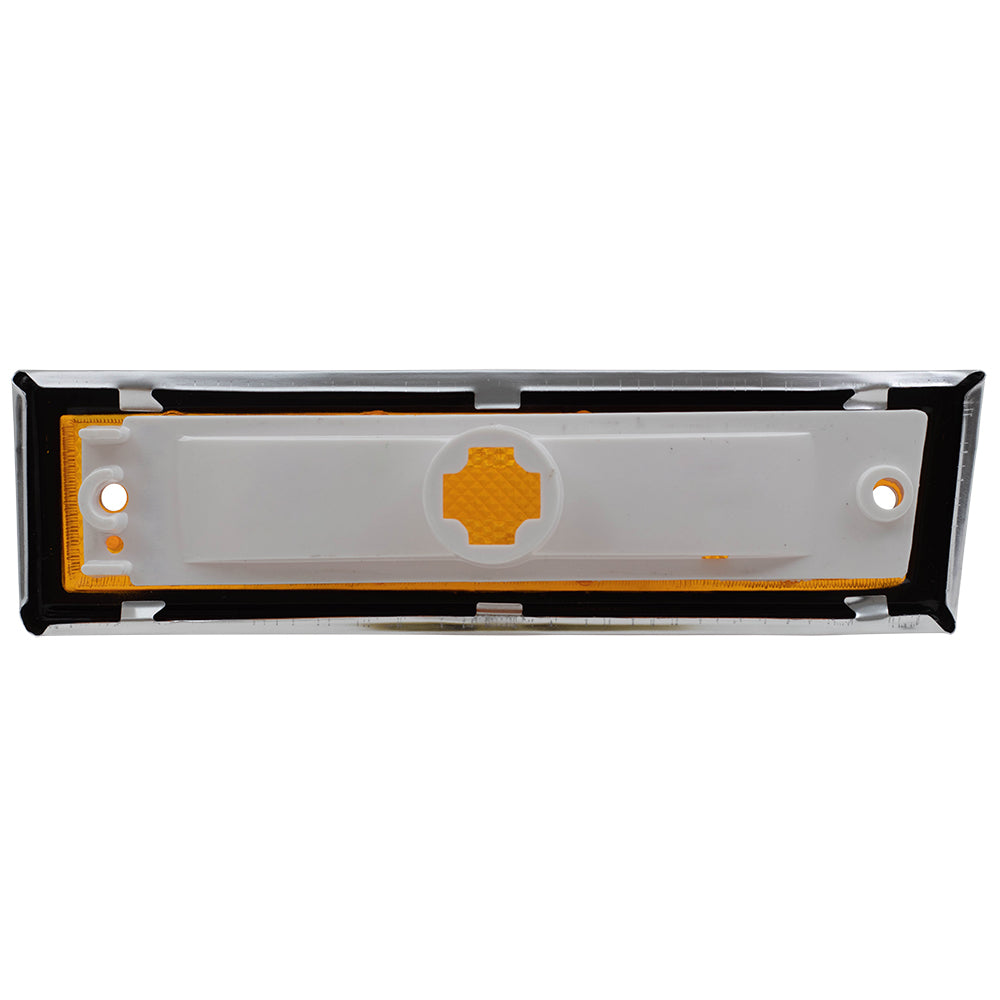 Park/Signal/Side Marker for 1981-1986 C10 Chrome Trim for 1981-1986 C10 Suburban 1988-1991 C1500 1981-1986 C20 1981-1986 C20 Suburban 1988-1991 C2500 1981-1986 C30 1988-1991 C3500 1981-1986 K10 Set