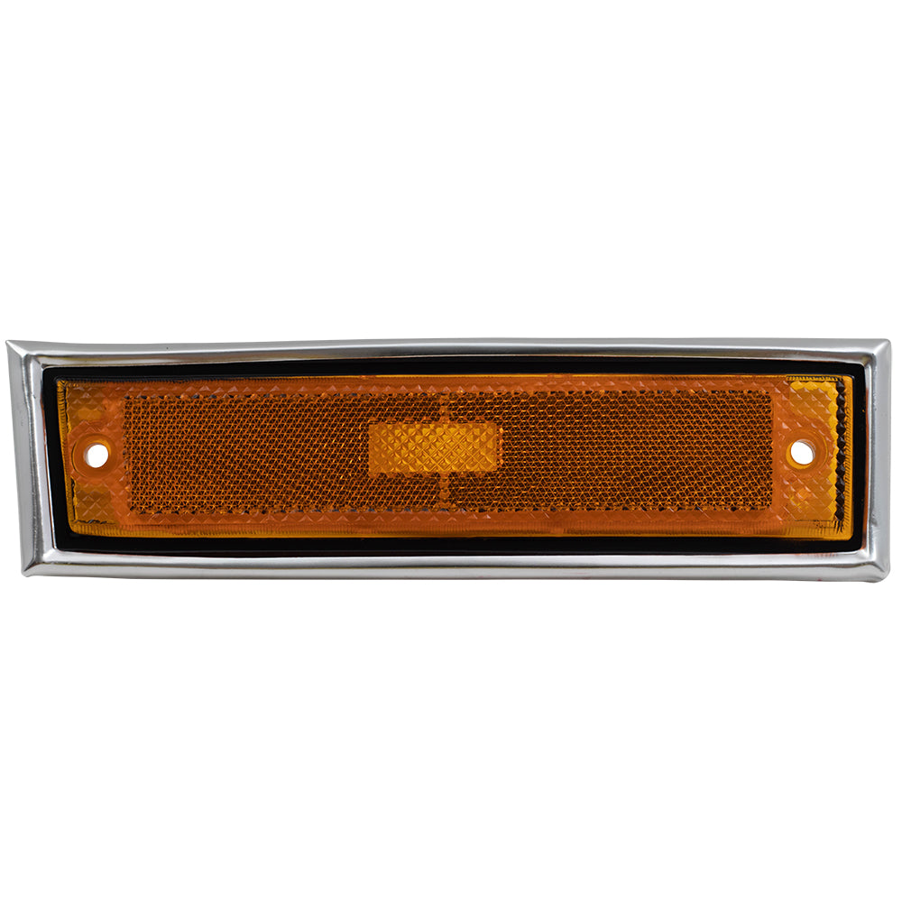 Park/Signal/Side Marker for 1981-1986 C10 Chrome Trim for 1981-1986 C10 Suburban 1988-1991 C1500 1981-1986 C20 1981-1986 C20 Suburban 1988-1991 C2500 1981-1986 C30 1988-1991 C3500 1981-1986 K10 Set