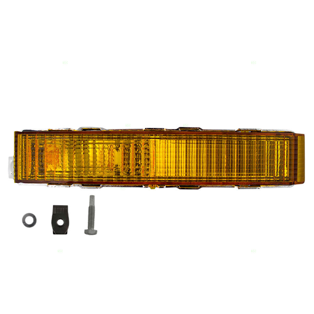Brock Replacement Driver Park Signal Front Marker Light Amber Lens Compatible with 1982-1996 Cutlass Ciera 918733
