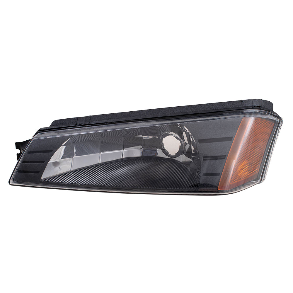 Brock Replacement Driver Park Signal Front Marker Light Compatible with 2002-2006 Avalanche Pickup Truck w/Body Cladding