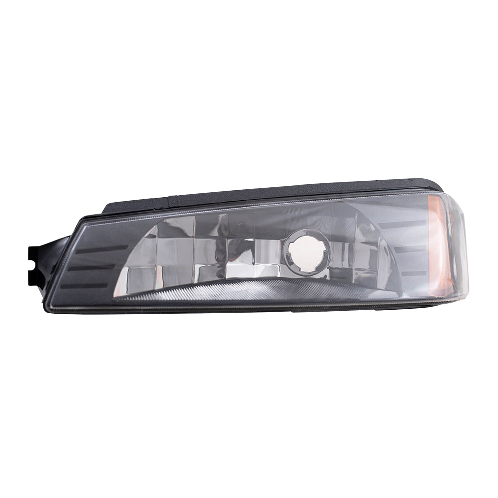 Brock Replacement Driver Park Signal Front Marker Light Compatible with 2002-2006 Avalanche Pickup Truck w/Body Cladding