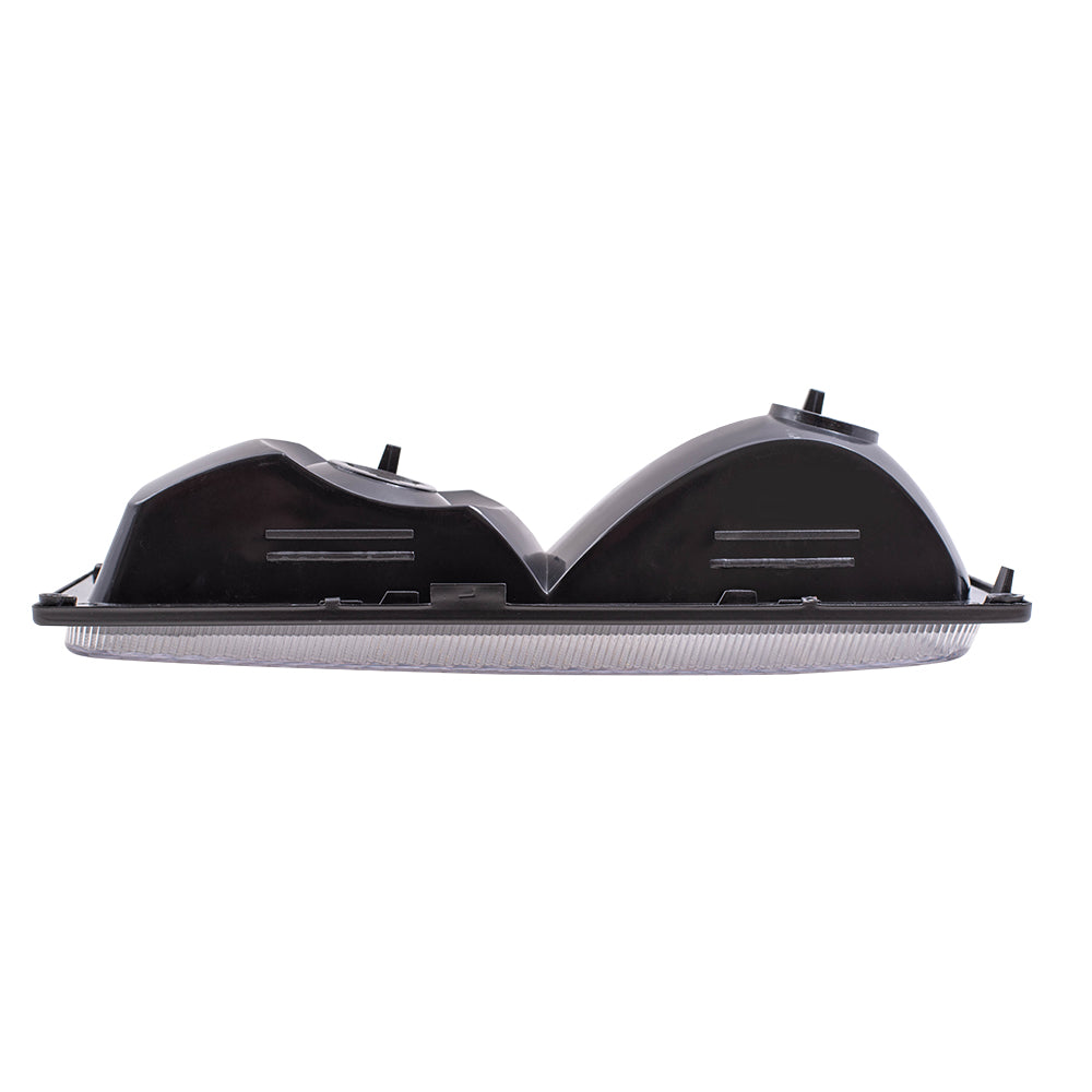 Brock Replacement Driver and Passenger Set Park Signal Front Marker Lights Compatible with 1988-1989 C/K Pickup Truck w/Dual Sealed Beam Headlight