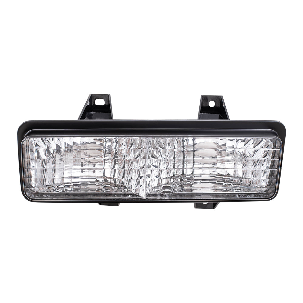 Brock Replacement Driver Park Signal Front Marker Light Compatible with 1989-1991 R/V Pickup Truck Suburban Blazer Jimmy 5975227
