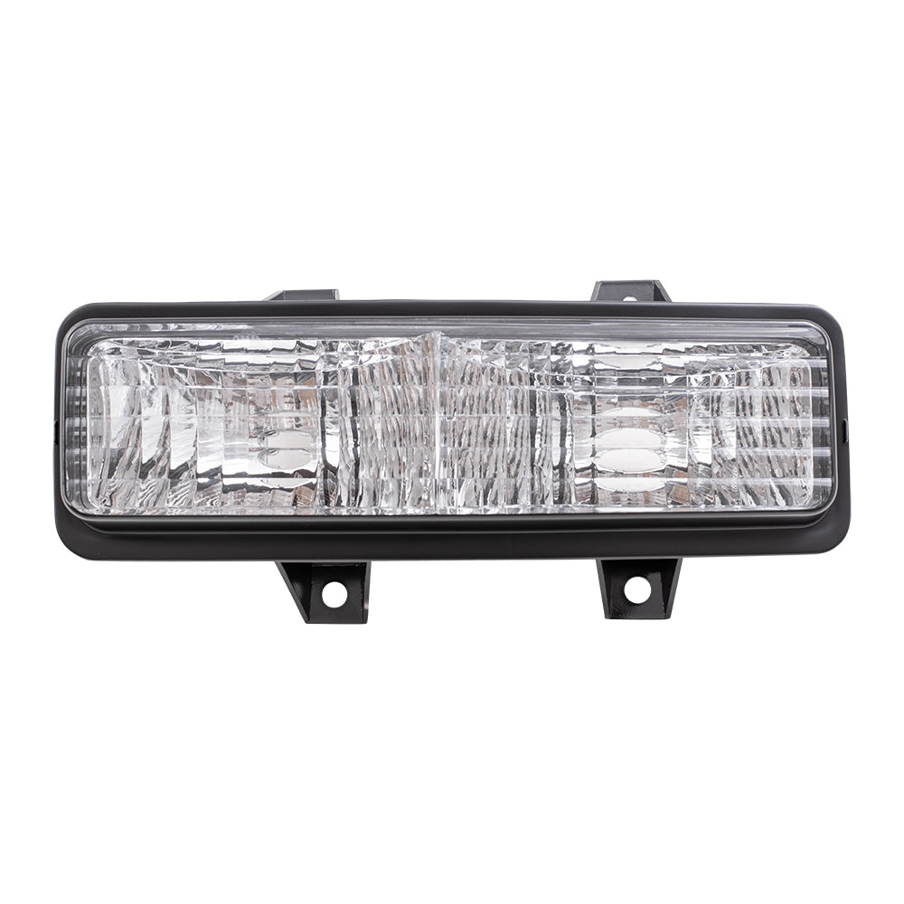 Brock Replacement Driver Park Signal Front Marker Light Compatible with 1989-1991 R/V Pickup Truck Suburban Blazer Jimmy 5975227