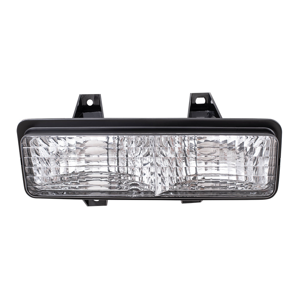 Brock Replacement Passenger Park Signal Front Marker Light Compatible with 1989-1991 R/V Pickup Truck Suburban Blazer Jimmy