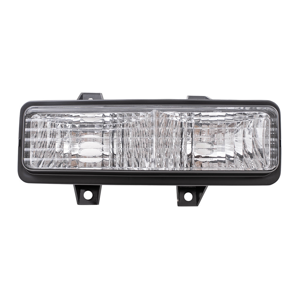 Brock Replacement Passenger Park Signal Front Marker Light Compatible with 1989-1991 R/V Pickup Truck Suburban Blazer Jimmy