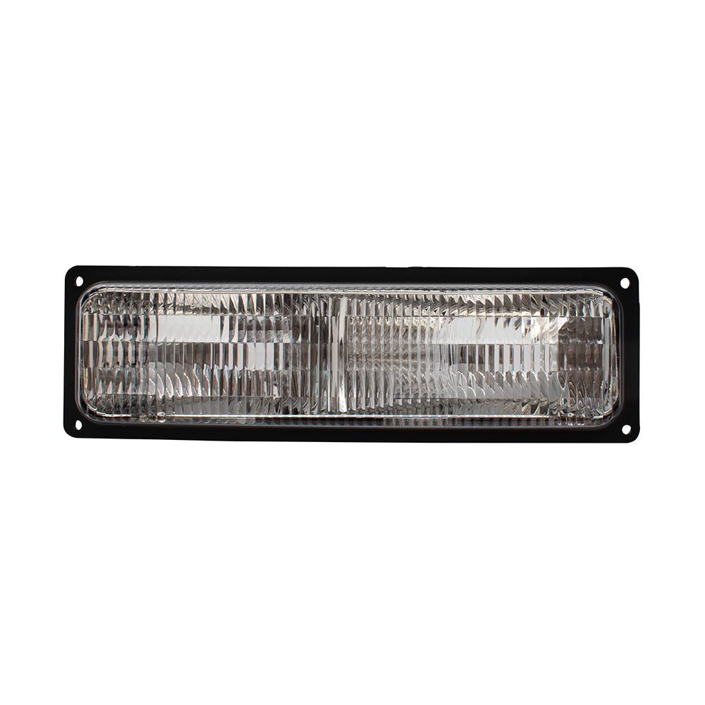 Brock Replacement Driver Park Signal Front Marker Light Compatible with 94-02 Tahoe C/K Pickup Suburban Yukon Blazer 5976837