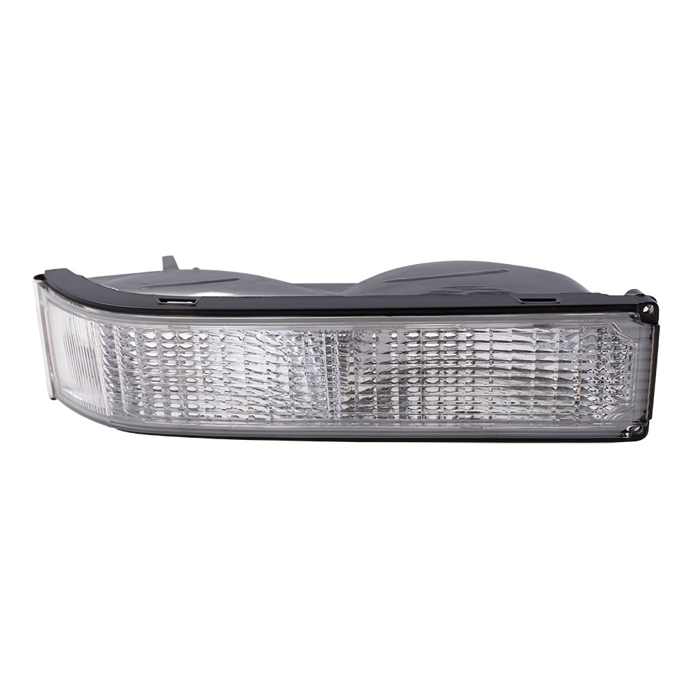 Brock Replacement Passenger Park Signal Front Marker Light Compatible with 92-99 Yukon 95-99 Tahoe 92-99 Suburban 92-94 Blazer C/K Pickup Truck 5974338