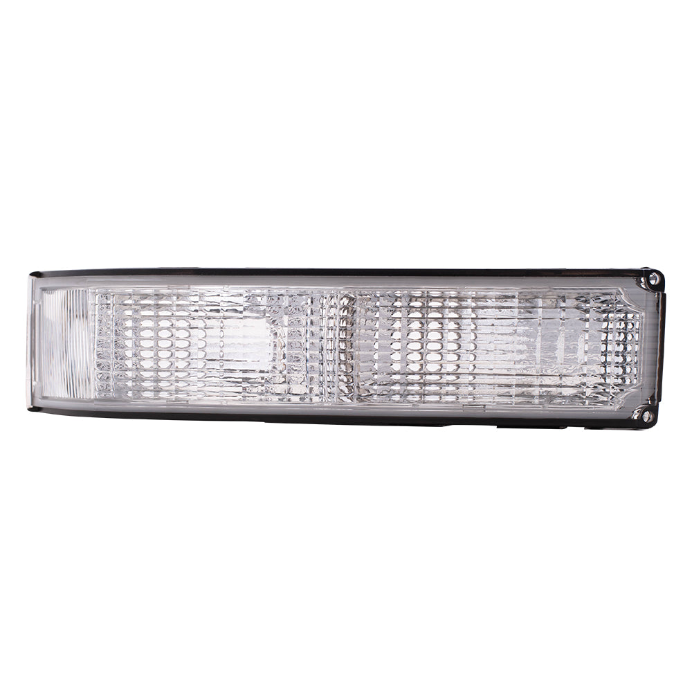 Brock Replacement Passenger Park Signal Front Marker Light Compatible with 92-99 Yukon 95-99 Tahoe 92-99 Suburban 92-94 Blazer C/K Pickup Truck 5974338
