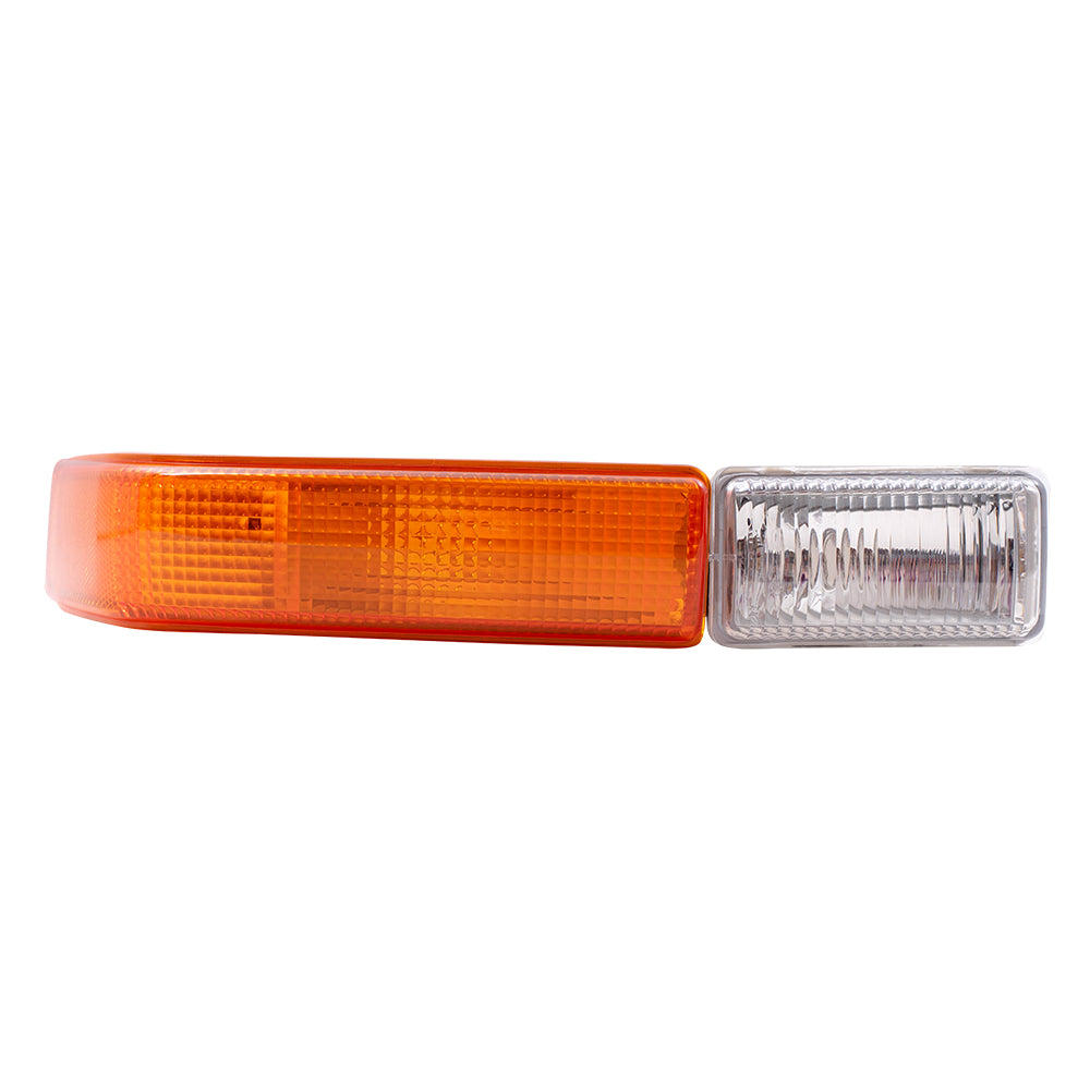 Brock Replacement Driver and Passenger Side Park/Signal/Fog Light Units Compatible with 1998-2005 Blazer and 98-04 S10 15098271 15098272